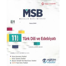 Eğitim Vadisi Yayınları 11.Sınıf Türk Dili Ve Edebiyatı Modüler Soru Bankası
