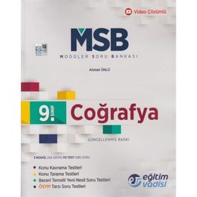 Eğitim Vadisi Yayınları 9. Sınıf Coğrafya Modüler Soru Bankası