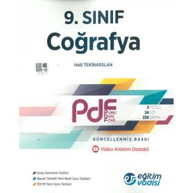 Eğitim Vadisi Yayınları 9.Sınıf PDF Coğrafya