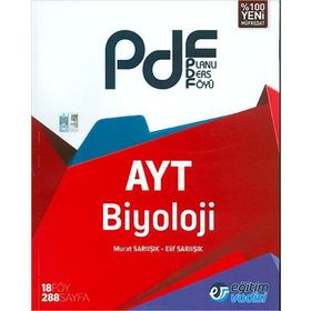 Eğitim Vadisi Yayınları AYT Biyoloji Pdf Planlı Ders Föyü