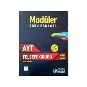 Eğitim Vadisi Yayınları AYT Felsefe Grubu Modüler Soru Bankası