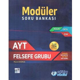 Eğitim Vadisi Yayınları AYT Felsefe Grubu Modüler Soru Bankası