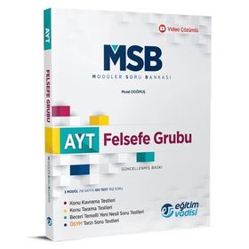 Eğitim Vadisi Yayınları AYT Felsefe Grubu Modüler Soru Bankası