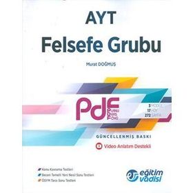 Eğitim Vadisi Yayınları AYT Felsefe Grubu Modüler Soru Bankası