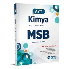 Eğitim Vadisi Yayınları AYT Kimya MSB Multi Soru Bankası Video Çözümlü