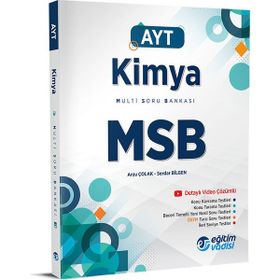 Eğitim Vadisi Yayınları AYT Kimya MSB Multi Soru Bankası Video Çözümlü