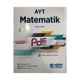 Eğitim Vadisi Yayınları AYT Matematik PDF Planlı Ders Föyü - Eğitim Vadisi Yayınları