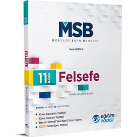 Eğitim Vadisi Yayınları Eğitim Vadisi 11. Sınıf Felsefe MSB Modüler Soru Bankası