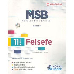 Eğitim Vadisi Yayınları Eğitim Vadisi 11. Sınıf Felsefe MSB Modüler Soru Bankası