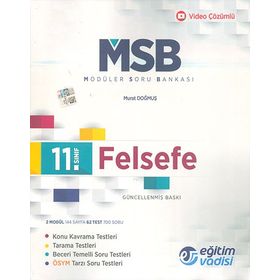 Eğitim Vadisi Yayınları Eğitim Vadisi 11. Sınıf Felsefe MSB Modüler Soru Bankası