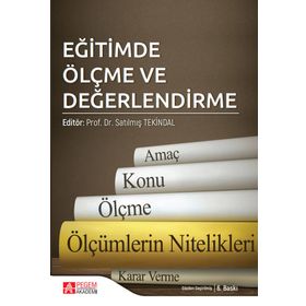 Eğitimde Ölçme ve Değerlendirme - Pegem Akademi Yayıncılık
