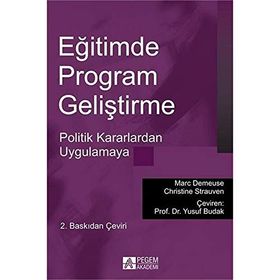 Eğitimde Program Geliştirme - Marc Demeuse