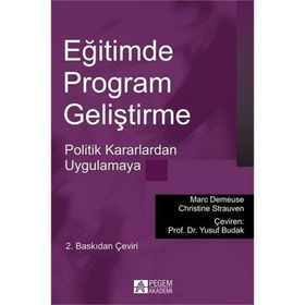 Eğitimde Program Geliştirme - Marc Demeuse