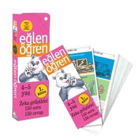 EĞLEN ÖĞREN - 1 (4-5 YAŞ) ZEKA GELİŞTİRİCİ 150 SORU-150 CEVAP - KOMISYON