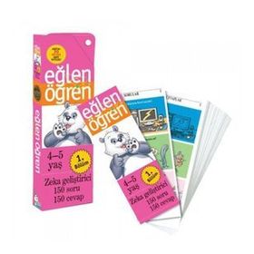 EĞLEN ÖĞREN - 1 (4-5 YAŞ) ZEKA GELİŞTİRİCİ 150 SORU-150 CEVAP - KOMISYON