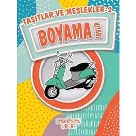 Eğlenceli Bilgili Boyama - Taşıtlar Meslekler - kollektif