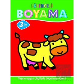 Eğlenceli Boyama - 3 Yaş Üstü 4'lü Pastel Boya Hediyeli - Parıltı Yayınları
