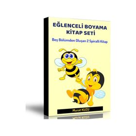 Eğlenceli Boyama Kitap Seti 2 Spiralli Kitap