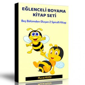 Eğlenceli Boyama Kitap Seti 2 Spiralli Kitap