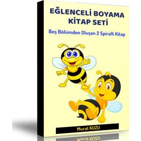 Eğlenceli Boyama Kitap Seti 2 Spiralli Kitap