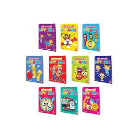 Eğlenceli Boyama Seti - 10 Kitap Takım - Kolektif