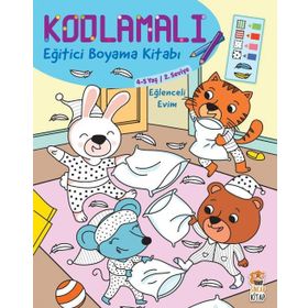 Eğlenceli Evim 4-5 Yaş Kodlamalı Eğitici Boyama Kitabı - Kolektif