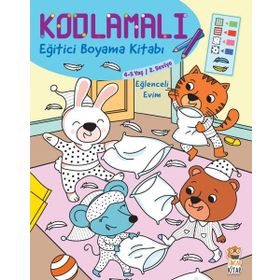 Eğlenceli Evim 4-5 Yaş Kodlamalı Eğitici Boyama Kitabı - Kolektif