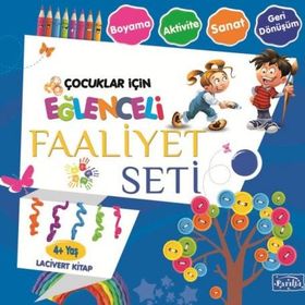 Eğlenceli Faaliyet Seti - Lacivert Kitap - 4+ Yaş - Kolektif