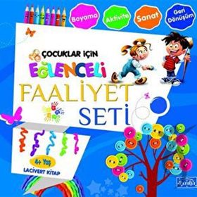 Eğlenceli Faaliyet Seti - Lacivert Kitap - 4+ Yaş - Kolektif