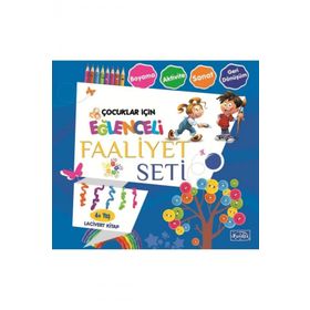 Eğlenceli Faaliyet Seti - Lacivert Kitap - 4+ Yaş - Kolektif