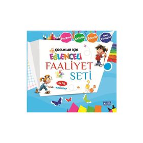 Eğlenceli Faaliyet Seti - Mavi Kitap - 3+ Yaş - Kolektif