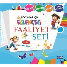 Eğlenceli Faaliyet Seti - Mavi Kitap - 3+ Yaş - Kolektif