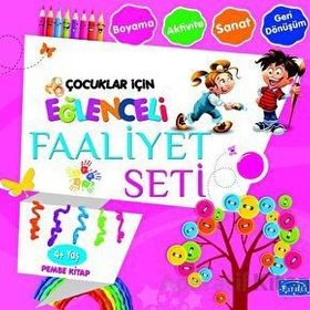 Eğlenceli Faaliyet Seti - Pembe Kitap - 4+ Yaş - Kolektif