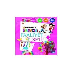 Eğlenceli Faaliyet Seti - Pembe Kitap - 4+ Yaş - Kolektif