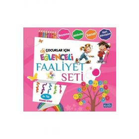 Eğlenceli Faaliyet Seti - Pembe Kitap - 4+ Yaş - Kolektif