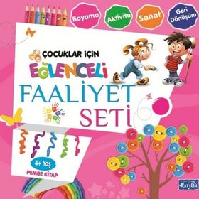 Eğlenceli Faaliyet Seti - Pembe Kitap - 4+ Yaş - Kolektif