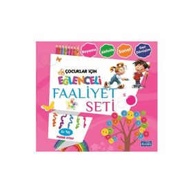 Eğlenceli Faaliyet Seti - Pembe Kitap - 4+ Yaş - Kolektif