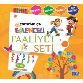 Eğlenceli Faaliyet Seti - Turuncu Kitap - 4+ Yaş - Kolektif