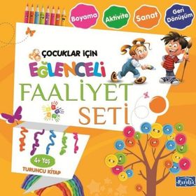 Eğlenceli Faaliyet Seti - Turuncu Kitap - 4+ Yaş - Kolektif