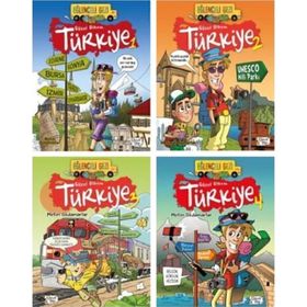Eğlenceli Gezi Güzel Ülkem Türkiye 4 Kitap Set - Güzel Ülkem Türkiye 1-2-3-4 - Eğlenceli Bilgi Yayınları