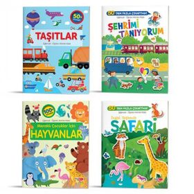 Eğlenceli-Öğretici Aktivite Kitabı 4'lü Set - Dikkat Atölyesi Yayınları