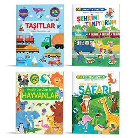 Eğlenceli-Öğretici Aktivite Kitabı 4'lü Set - Dikkat Atölyesi Yayınları