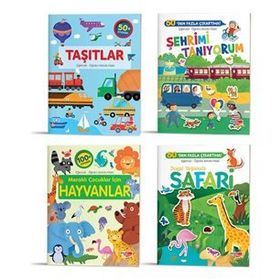 Eğlenceli-Öğretici Aktivite Kitabı 4'lü Set - Dikkat Atölyesi Yayınları