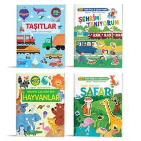 Eğlenceli-Öğretici Aktivite Kitabı 4'lü Set - Dikkat Atölyesi Yayınları
