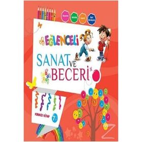 Eğlenceli Sanat ve Beceri Kırmızı Kitap 7 Yaş - Parıltı Komisyon