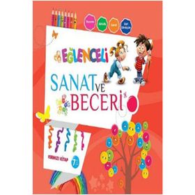 Eğlenceli Sanat ve Beceri Kırmızı Kitap 7 Yaş - Parıltı Komisyon