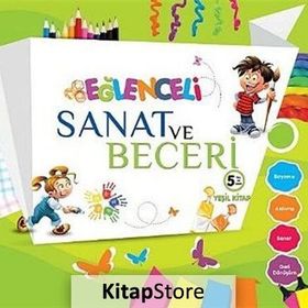 Eğlenceli Sanat ve Beceri Lacivert Kitap 5 Yaş - Parıltı Komisyon Heyet-Kurul-Komisyon