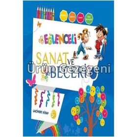 Eğlenceli Sanat ve Beceri Lacivert Kitap 5 Yaş - Parıltı Komisyon Heyet-Kurul-Komisyon