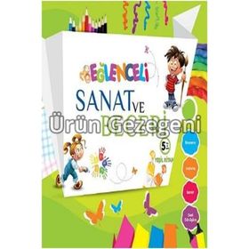 Eğlenceli Sanat ve Beceri Lacivert Kitap 5 Yaş - Parıltı Komisyon Heyet-Kurul-Komisyon