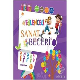 Eğlenceli Sanat ve Beceri Mor Kitap 7 Yaş - Parıltı Komisyon
